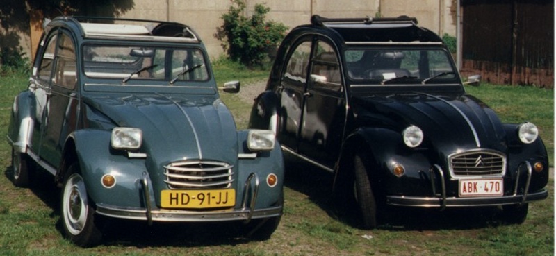 our most beautifull 2CV's ever, side by side...