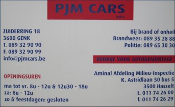PJM Cars - Genk