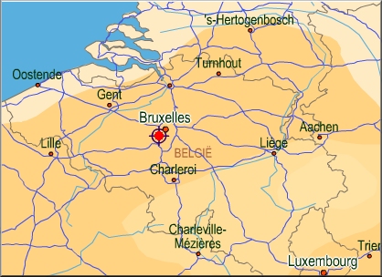 TRT - St-Pieters Leeuw/Brussel via Google-Maps