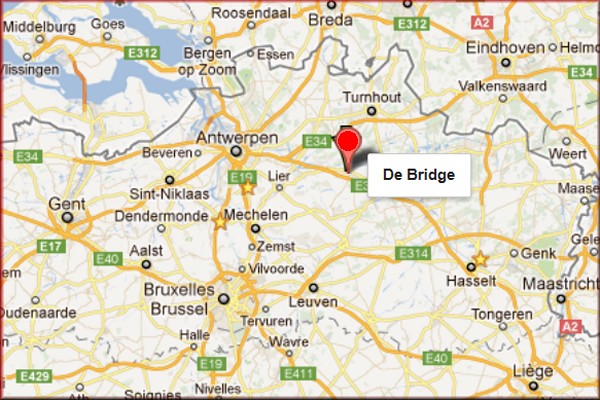 route naar de Bridge, Hannekenshoek te Herentals via Google-Maps