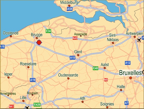 "Industriezone Lieverstede" te volgen vanaf afrit 9 / E40 / Gent-Oostende