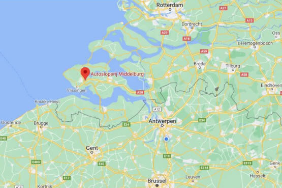Naar Middelburg via Google Maps