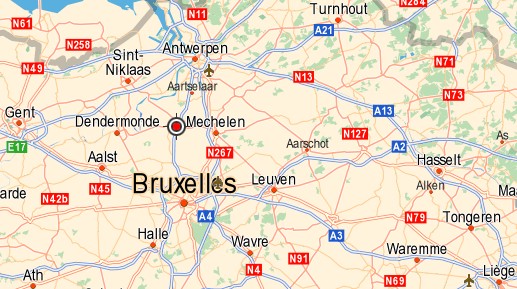 A12 / Brussel -> Antwerpen via Google Maps