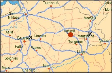 Swinnen te Hasselt-Kiewit via Google-Maps