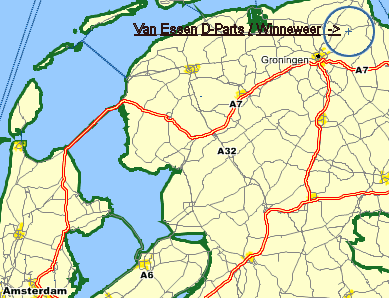 naar Van Essen D-parts te Winneweer via Google-Maps
