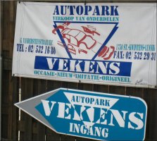 Autopark demontagebedrijf Vekens