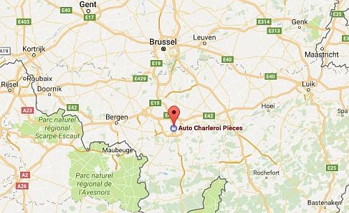 Auto Charleroi Pices via Google-Maps
