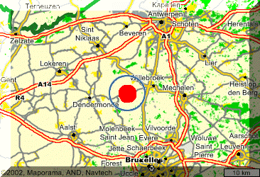 naar Frankie Smet te Sint-Amands via Google-Maps