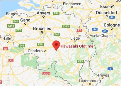 Kawasaki Oldtimer - Profondeville via Google Maps