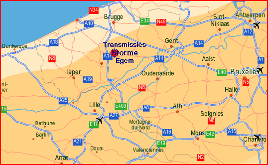 route naar Storme via Google-Maps