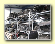 stockage wagens voor afbraak