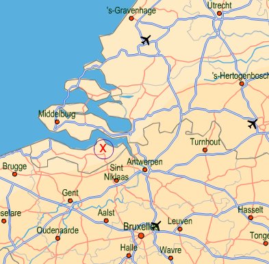 routebeschrijving naar ACR-VdB te Axel