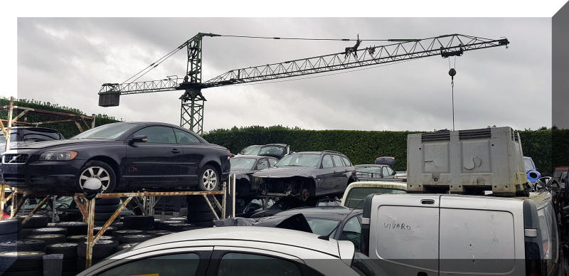 kraan op autopark