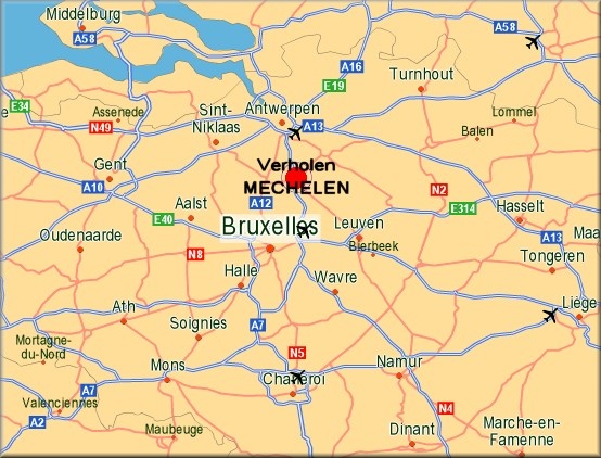 klik voor routebeschrijving naar Verholen - Mechelen op Google-Maps